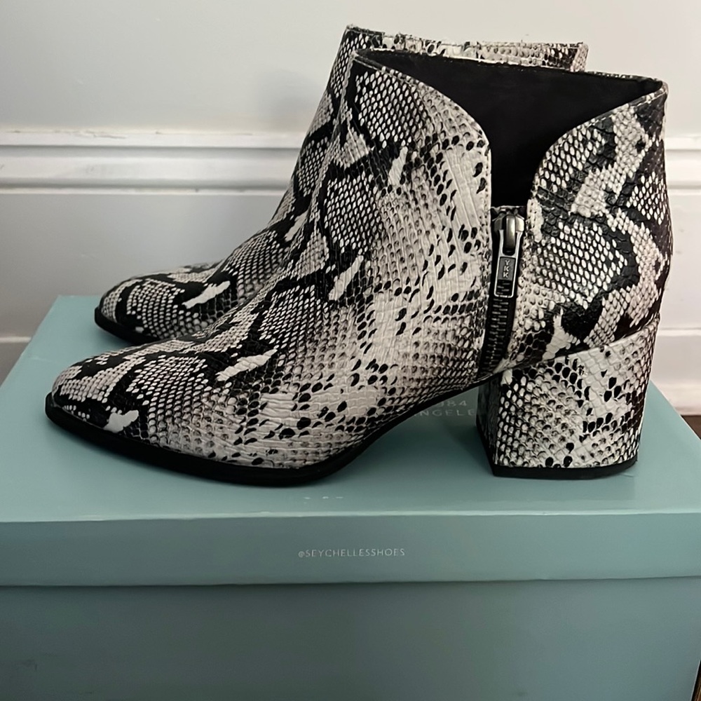 Seychelles Python Snakeskin Bootie
